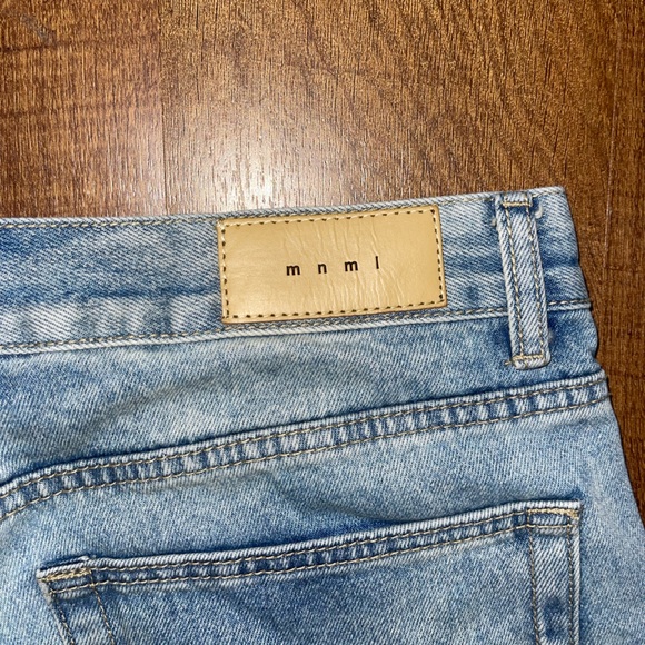 MNML BLUE CROPPED CARPENTER JEANS - Picture 3 of 4